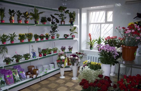 Цветочный магазин: витрина